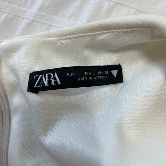 Zara cream ruched dress - Picture 4 of 4